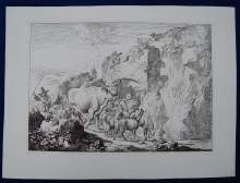 DIETRICY, Christian (1712-1774), "Italienische Landschaft mit Hirte und Ruine".