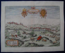 Lodovico Guicciardini, antique view of *LIMBURG * LIMBOURG*, Belgium.