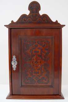 Antique Wall Hanging Cabinet, dated about 1890, Germany.