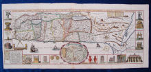 J.E.BELLING, ISRAEL, Kupferstichkarte, um 1720