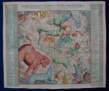 Antike Himmelskarte um 1730 A.D.